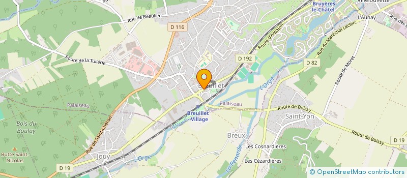 localisation de l'entreprise SERTI - SPECIALISTE EN RESEAUX ET TUYAUX INCENDIE à BREUILLET