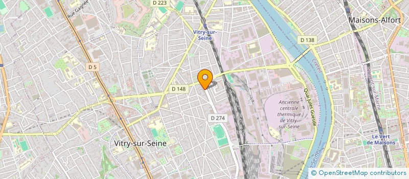localisation de l'entreprise SERTICLOS à VITRY-SUR-SEINE