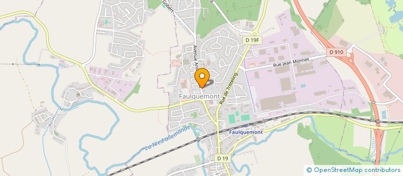 localisation de l'entreprise SERTIFLEX à FAULQUEMONT