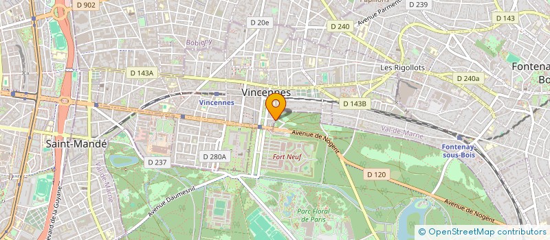 localisation de l'entreprise SERTIS EXPERTISE  VINCENNES