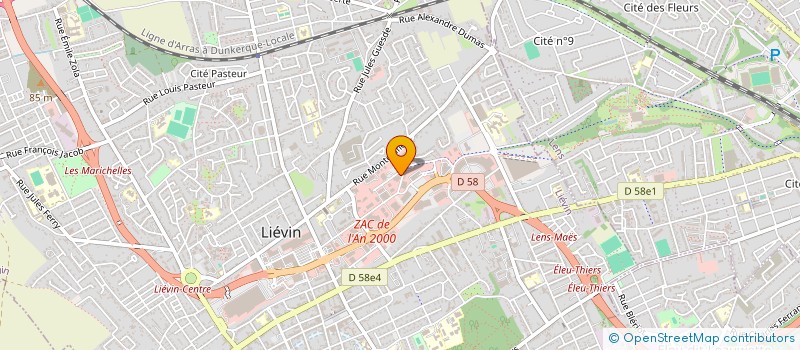 localisation de l'entreprise SERTRA SERVICES ARTOIS à LIEVIN