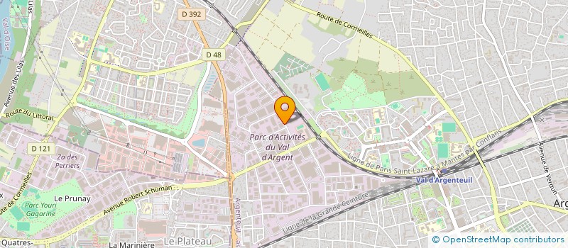 localisation de l'entreprise SERTRI à ARGENTEUIL