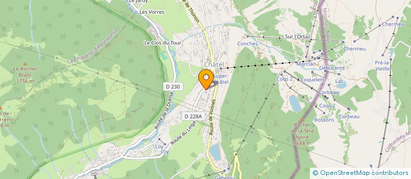 localisation de l'entreprise SERUB à CHATEL