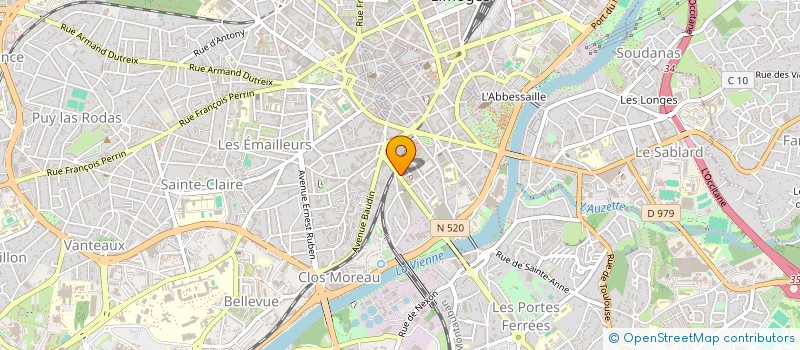 localisation de l'entreprise SERUR  LIMOGES