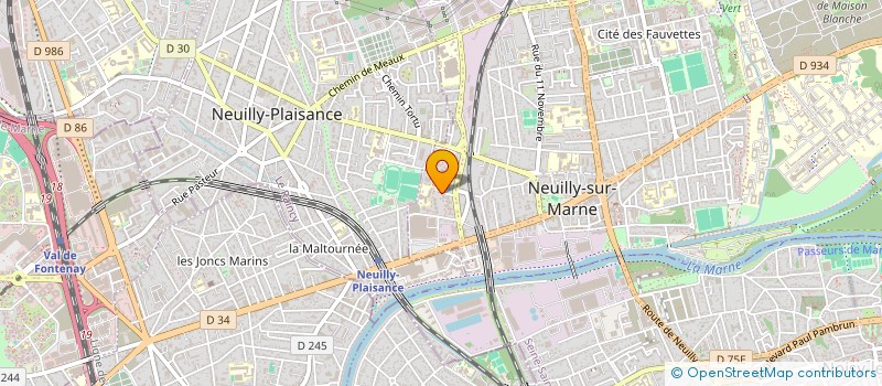 localisation de l'entreprise SERV'AID à NEUILLY-SUR-MARNE