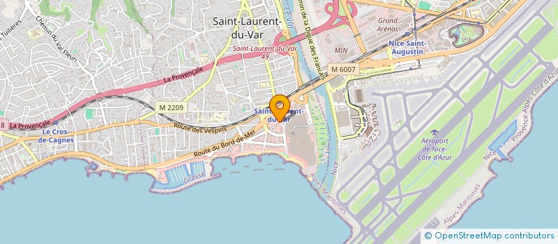 localisation de l'entreprise SERV ASSIST TECHNI ENTRETIEN GENERAL à SAINT-LAURENT-DU-VAR