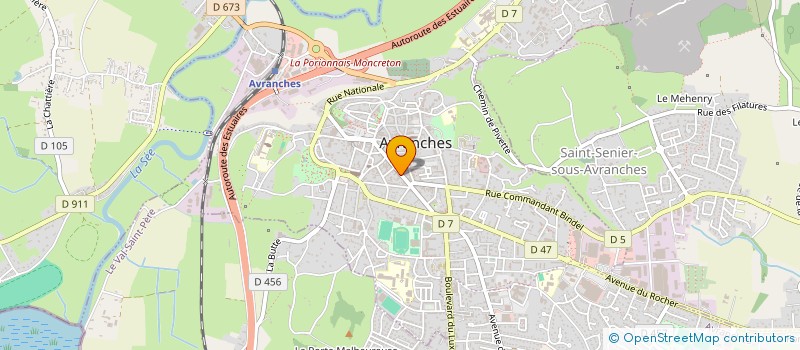 localisation de l'entreprise SERV ASSISTANCE GENERALE AUX ENTREPRISES à AVRANCHES