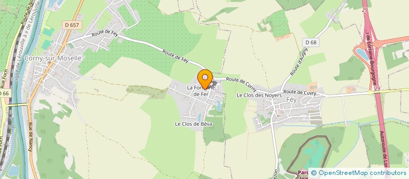 localisation de l'entreprise SERV'CO à CORNY-SUR-MOSELLE