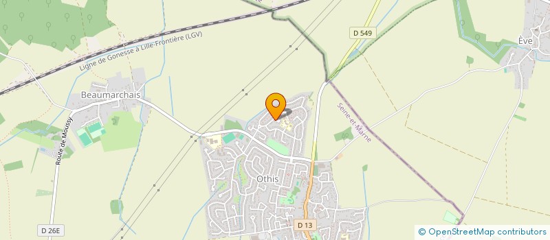 localisation de l'entreprise SERV CONSEILS DEVEL INFORMAT TELEMAT  OTHIS