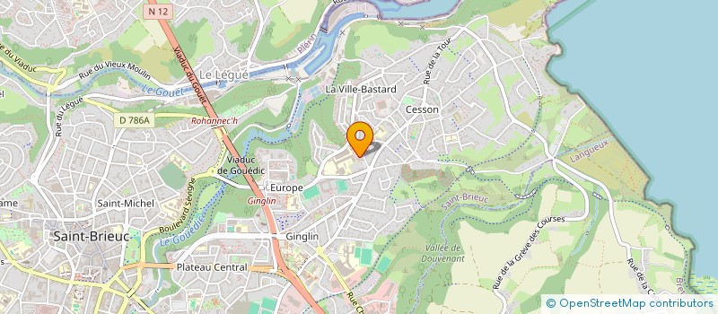 localisation de l'entreprise SERV D'INGENI APPLIQ AU CONTRO DE L'ENVI à SAINT-BRIEUC