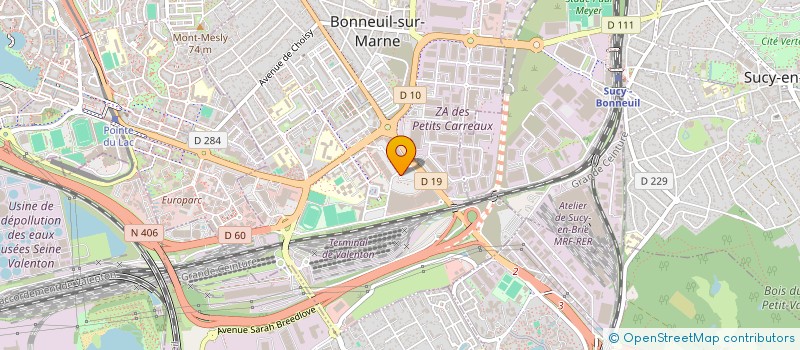 localisation de l'entreprise SERV'DRIVE à BONNEUIL-SUR-MARNE
