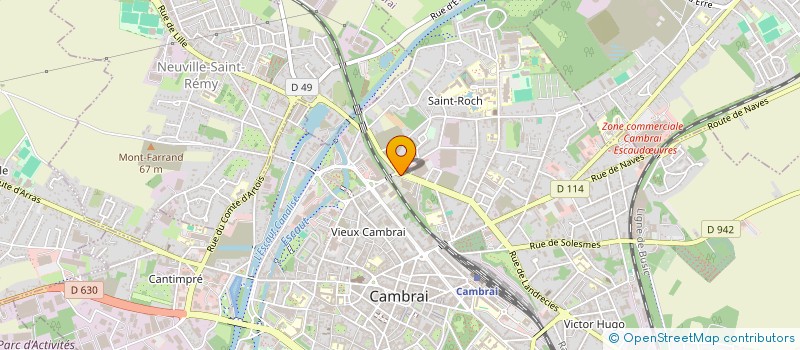 localisation de l'entreprise SERV ENFANCE & JEUNESSE VILLE DE CAMBRAI à CAMBRAI