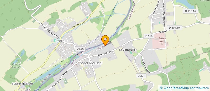 localisation de l'entreprise SERV-ENT à SOREL-MOUSSEL