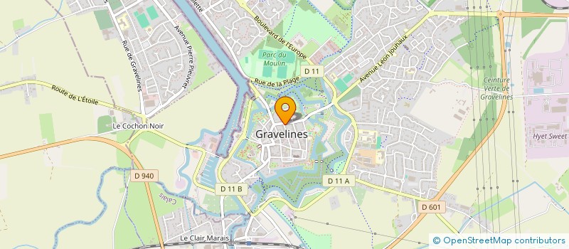 localisation de l'entreprise SERV'FAST PRO à GRAVELINES
