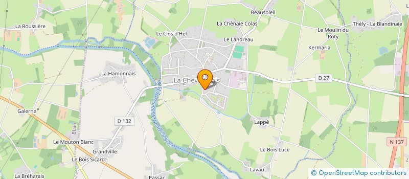 localisation de l'entreprise SERV-HITS  LA CHEVALLERAIS