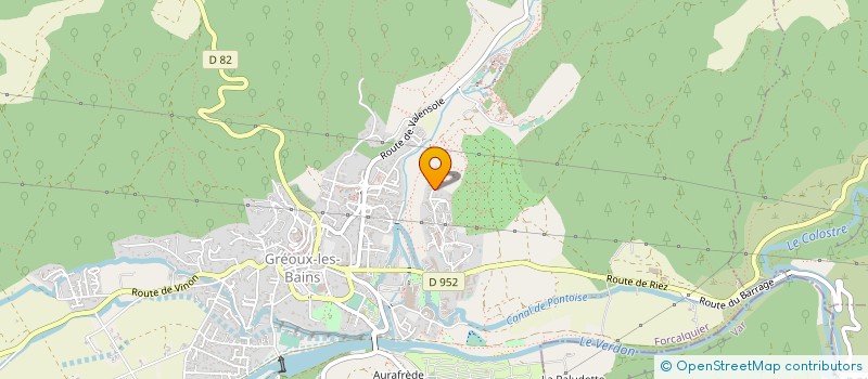 localisation de l'entreprise SERV IC DISTRIBUTION à GREOUX-LES-BAINS