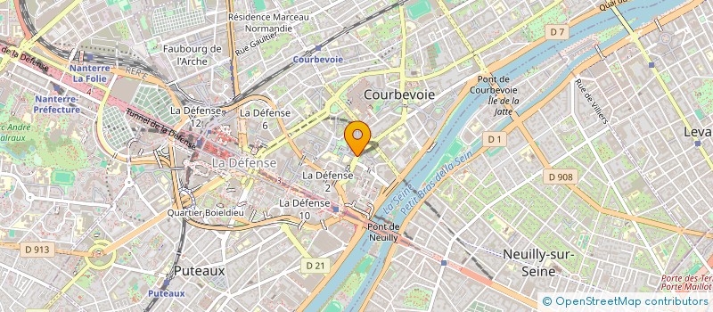 localisation de l'entreprise SERV INTERSYNDICAL STATIST EQUIPE MECANI à COURBEVOIE