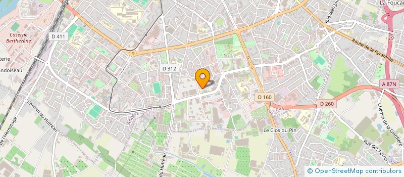 localisation de l'entreprise SERV MEDICAL INTERENTR ANJOU à ANGERS