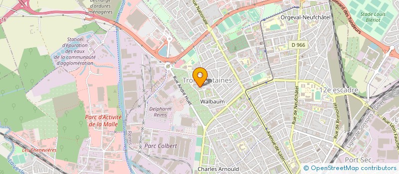 localisation de l'entreprise SERV'ONET à REIMS