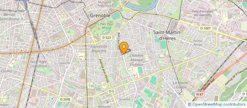 localisation de l'entreprise SERV REG INFORM PLAC JEUNESSE PLEINAIR à GRENOBLE