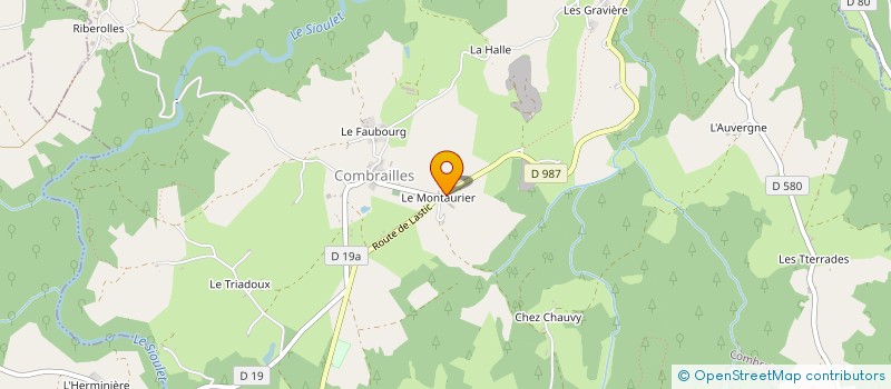 localisation de l'entreprise SERV REMPL AGR PONTAUMUR à COMBRAILLES