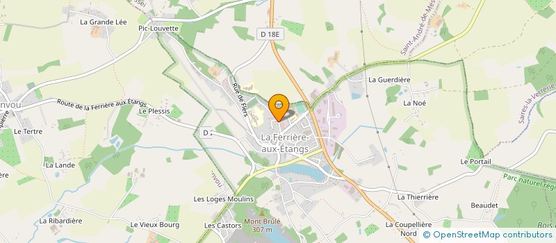 localisation de l'entreprise SERV REMPL AGRIC MESSEI à LA FERRIERE AUX ETANGS
