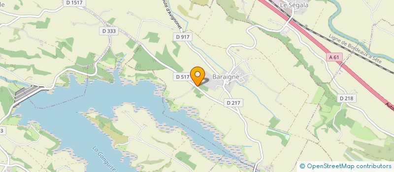 localisation de l'entreprise SERV REMPL AGRICOL CANTON SALLES-L'HERS  SALLES SUR L'HERS