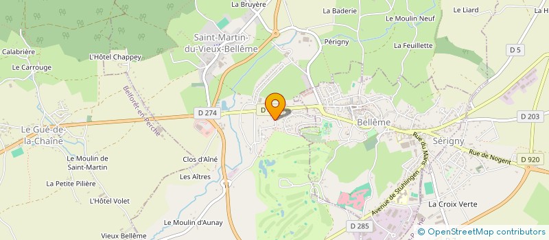 localisation de l'entreprise SERV REMPLAC DES AGRICULTEURS PERCHE SUD à BELFORET-EN-PERCHE
