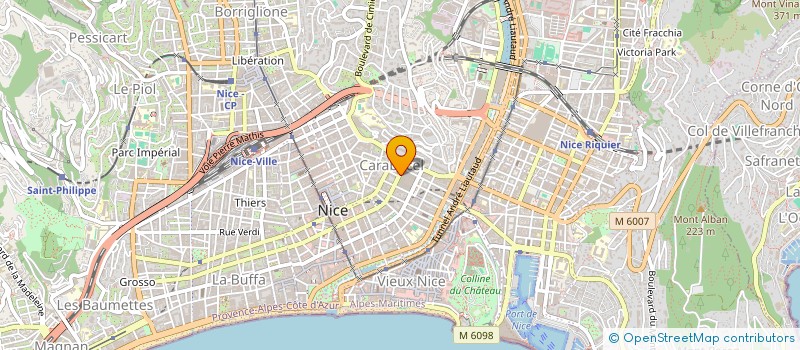 localisation de l'entreprise SERV SOC DES HOPITAUX DE NICE à NICE
