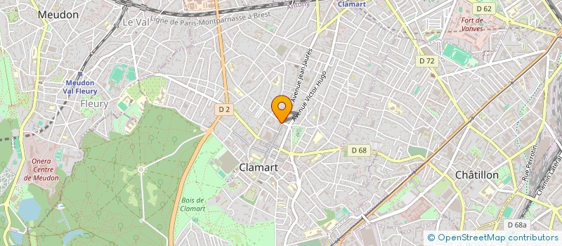 localisation de l'entreprise SERV SOCIAL PROPHYLAXIE DENTAIRE à CLAMART