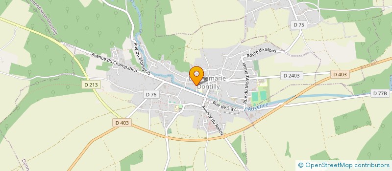 localisation de l'entreprise SERV SOINS A DOMICILE ADMR DE L'AUXENCE  DONNEMARIE-DONTILLY