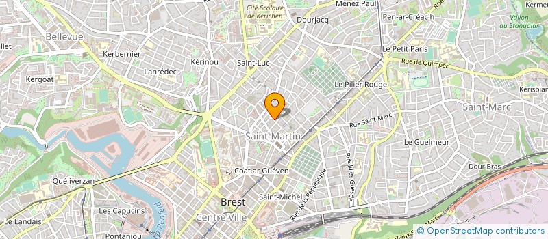 localisation de l'entreprise SERV TECHN ACTIVITES JEUNESSE BREST à BREST