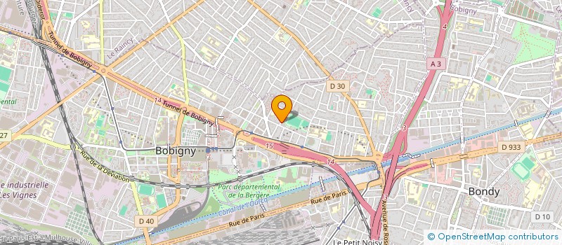 localisation de l'entreprise SERV TRANS TRAVAIL TEMPORAIRE à BOBIGNY