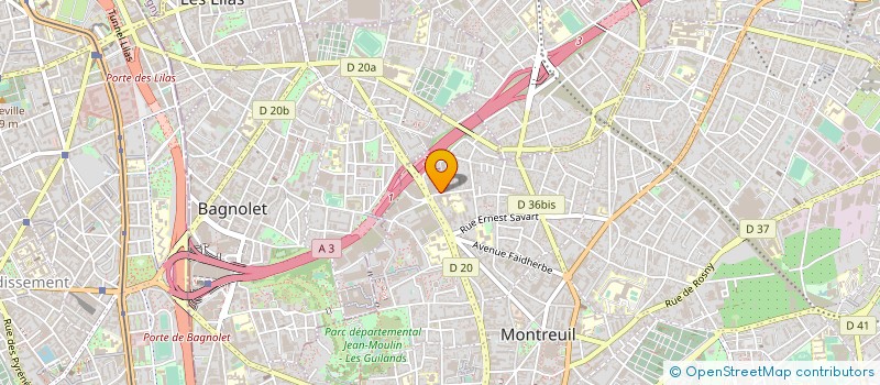 localisation de l'entreprise SERV TRAYVOU INTERVERROUILLAGE à MONTREUIL