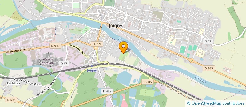 localisation de l'entreprise SERV VOLAILLES PORCS PROD PROM à JOIGNY