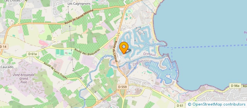 localisation de l'entreprise SERV VOUS  GRIMAUD