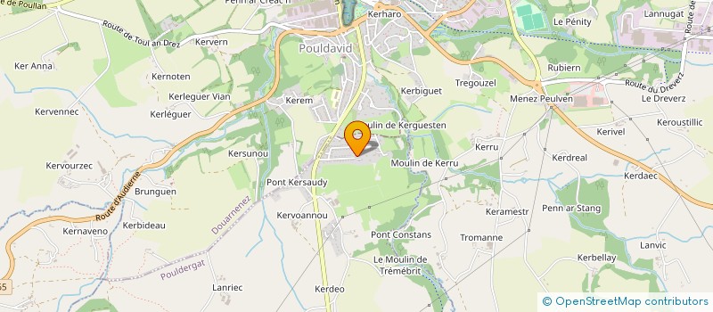 localisation de l'entreprise SERVAG SERVICE POUR L'AGROALIMENTAIRE à LE FAOUET