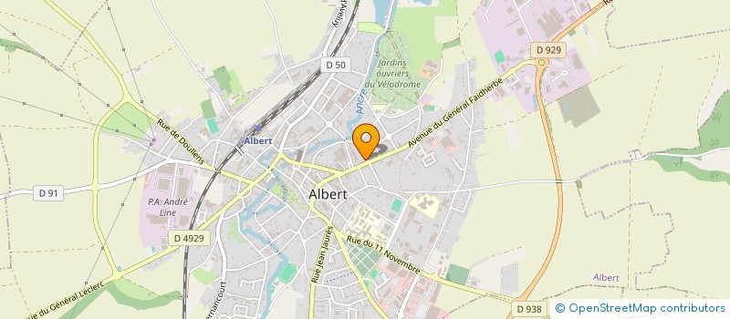 localisation de l'entreprise SERVAIS  ALBERT