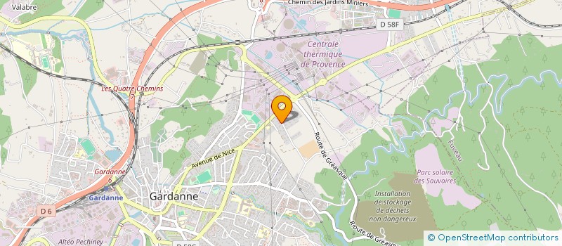 localisation de l'entreprise SERVAIX à GARDANNE