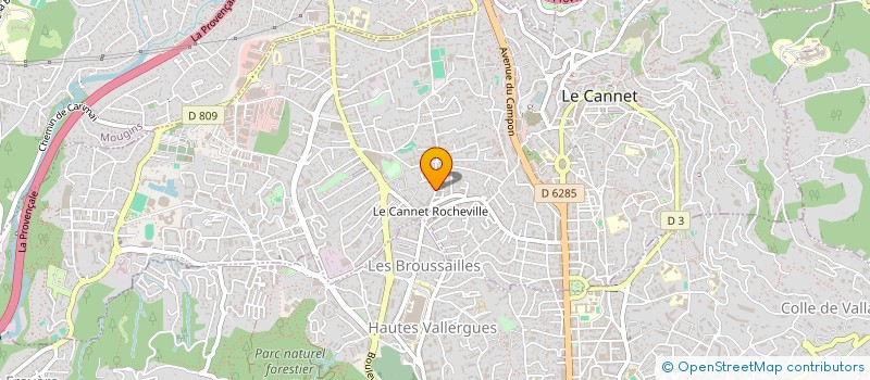 localisation de l'entreprise SERVAL à LE CANNET