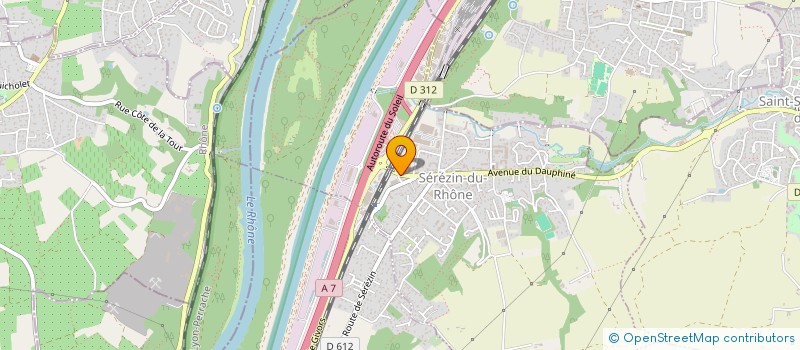 localisation de l'entreprise SERVALIS  SEREZIN-DU-RHONE