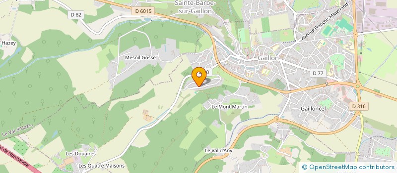 localisation de l'entreprise SERVALL  LE VAL DHAZEY