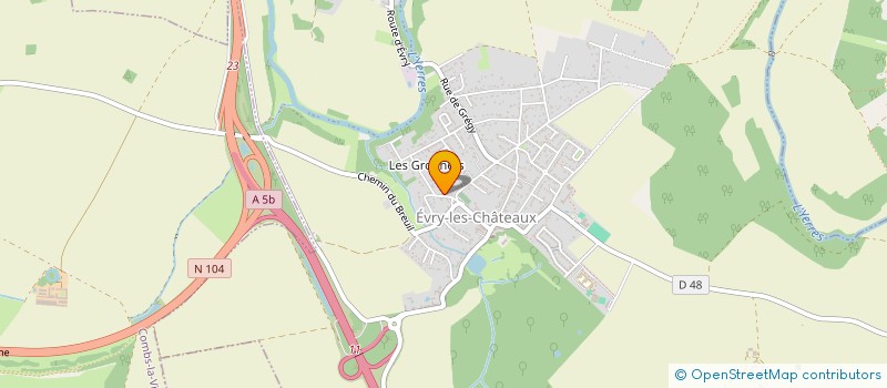 localisation de l'entreprise SERVANGE  EVRY-GREGY-SUR-YERRE