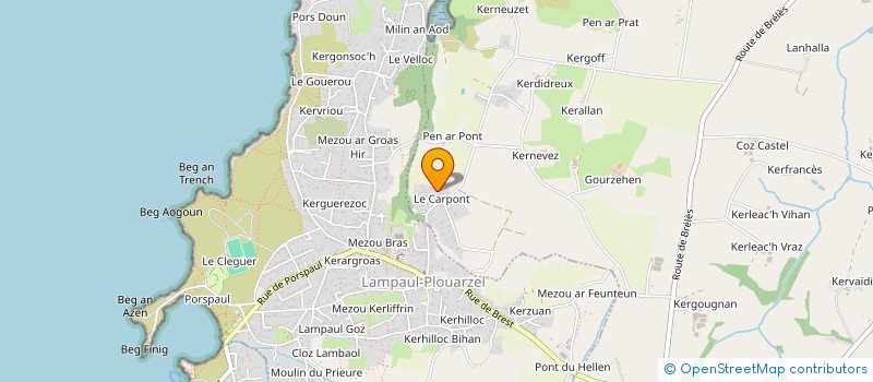 localisation de l'entreprise SERVANT  PLOUARZEL