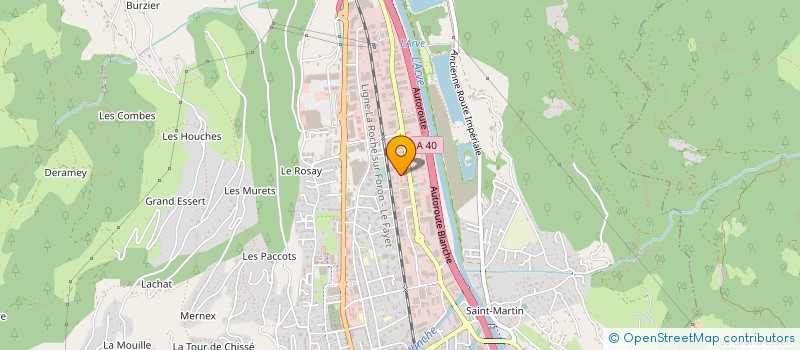 localisation de l'entreprise SERVANT DELLIS  SALLANCHES