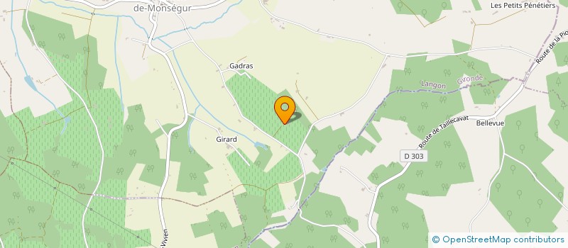 localisation de l'entreprise SERVANT DUMAS SARL  SAINT-VIVIEN-DE-MONSEGUR