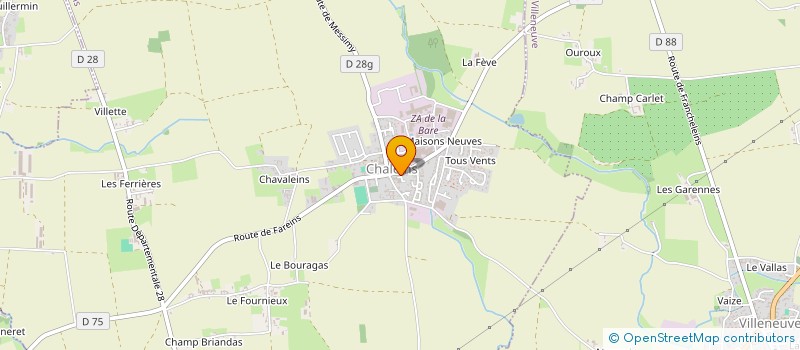 localisation de l'entreprise SERVANTYS à MESSIMY SUR SAONE