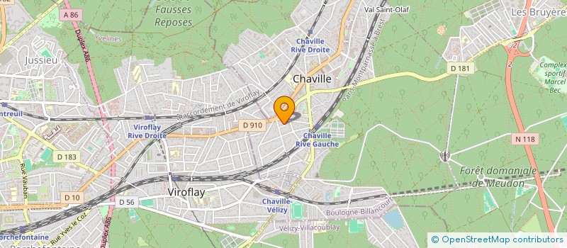 localisation de l'entreprise SERVAS à CHAVILLE