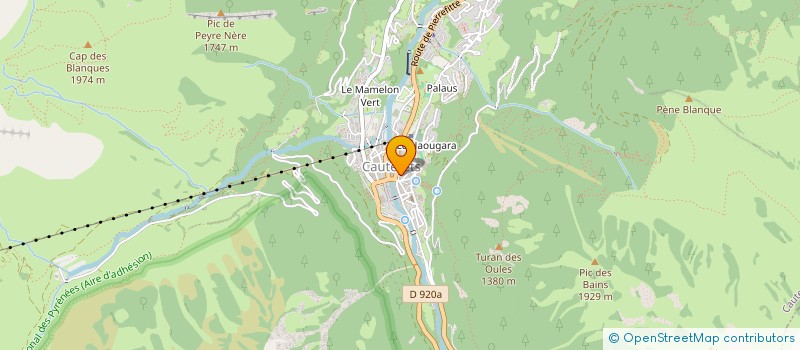 localisation de l'entreprise SERVAT IGAU  CAUTERETS