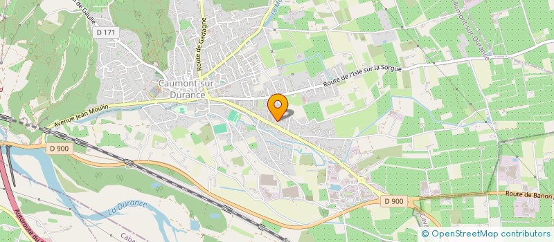 localisation de l'entreprise SERVATEC à CAUMONT-SUR-DURANCE